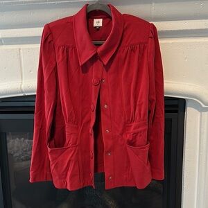 CAbi Red Blazer Retro-Inspired Design